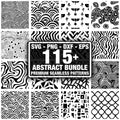 Abstract Shape Patterns SVG Bundle | Geometric Seamless Digital Paper Set for Fabric, Crafts, Printing & Design Projects