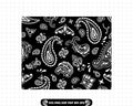 Bandana Pattern SVG, Paisley Pattern SVG, Seamless Bandana Pattern, Clipart, Files For Cricut, Cut Files, PNG, Pdf, Jpg, Tumbler Sublimation