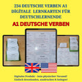A1 German Verbs  234 Flashcards with English Explanations & Examples  Printable PDF