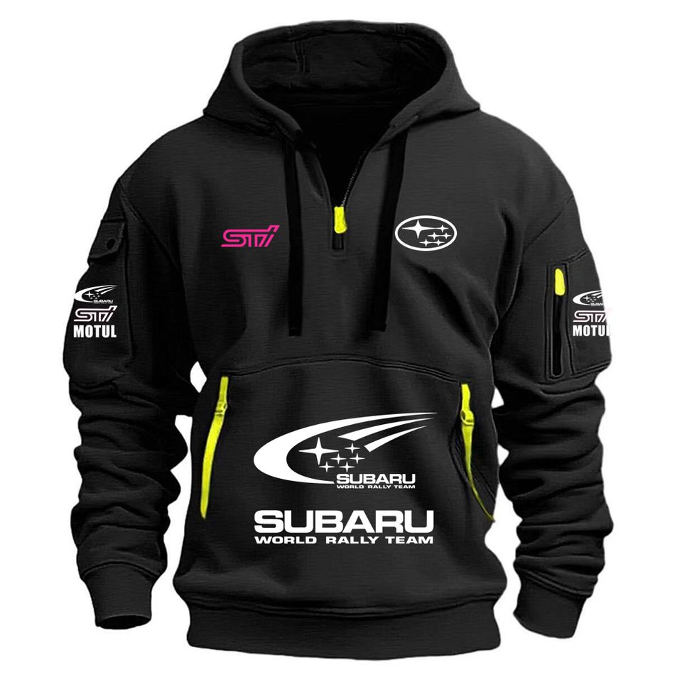 2026 Subaaru Racing European Size Autumn/Winter Men's Hooded Kangaroo Pocket Hooded