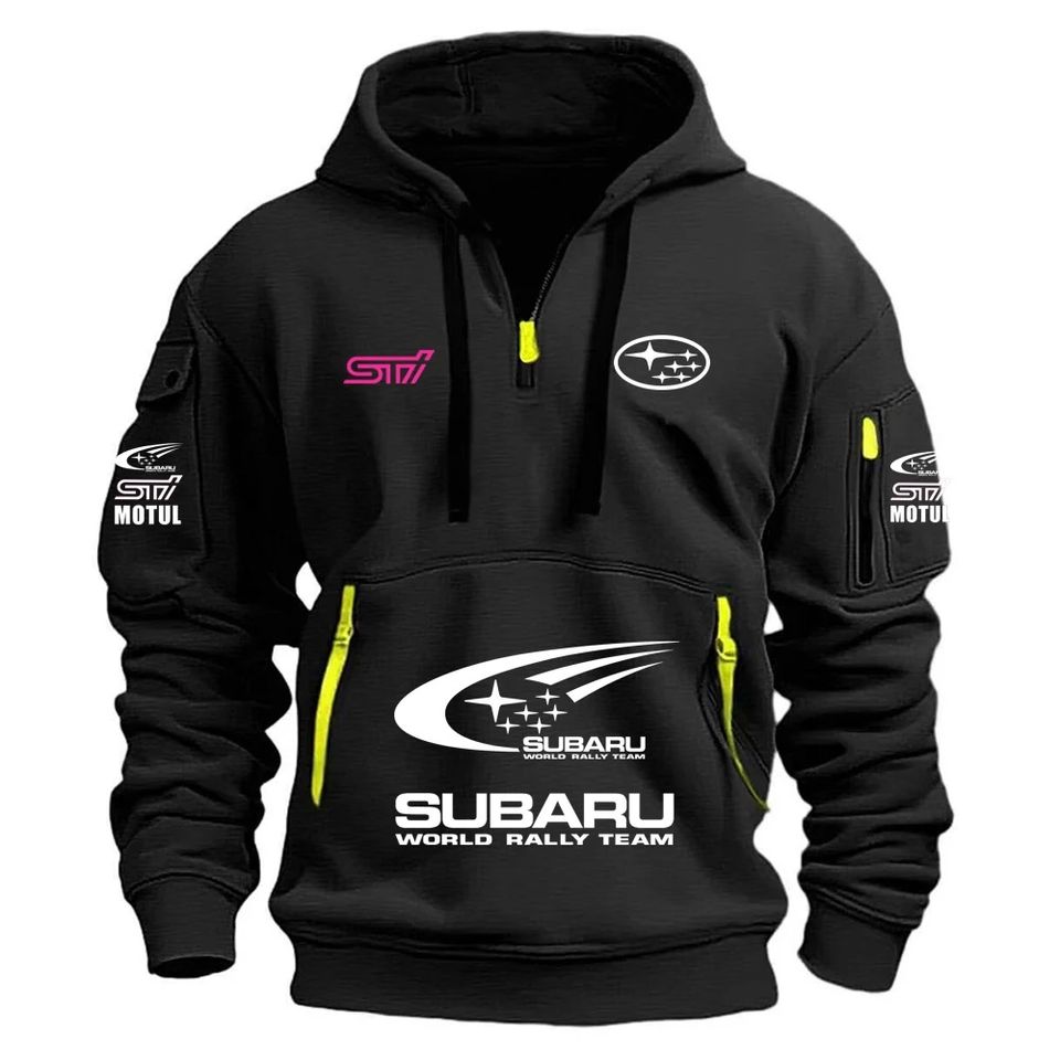 2026 New Subaaru STI Racing Series Men's Sports Hoodie with Kangaroo Pocket