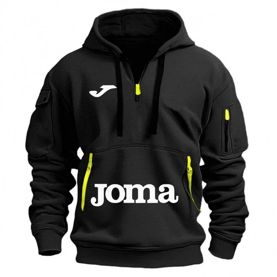 JOMA brand printed sports men's hooded sweatshirt