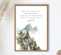 Psalm 61:2 When my heart is overwhelmed Lead me to the rock that is higher, Wall Art Scripture Printable, Bible Verse, Wall Art Scripture