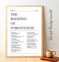 Psalm 32 Printable NIV | Blessed Is The One Wall Art | Christian Poster Gift