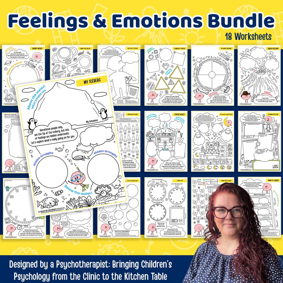 Anxiety & Anger Coping Skills for Kids | Emotional Regulation Worksheets | Feelings Printable Bundle | Calm Down Activities