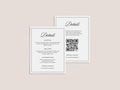Elegant Wedding Details Card Template, Printable Info Card (Canva Editable)