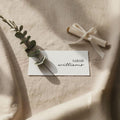 Minimalist Place Card Template, Printable Wedding Seating Tag (Canva Editable)