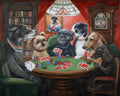 Dogs Playing Poker Print: Vintage Canine Art