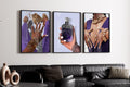 4 set art, Black Woman Art, Modern Art, Black Woman Wall Art, Black Girl Wall Art, African wall art, Black girl art, Wall Art Digital
