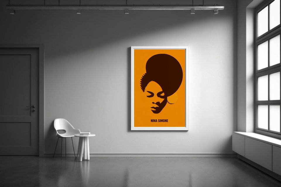 Nina Simone Silhouette 24 x 36