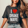 Drake Maye Shirt, ILove Drake Maye Shirt, New England Football Shirt, Drake College Football Apparel, Unisex Football Gift for Fans