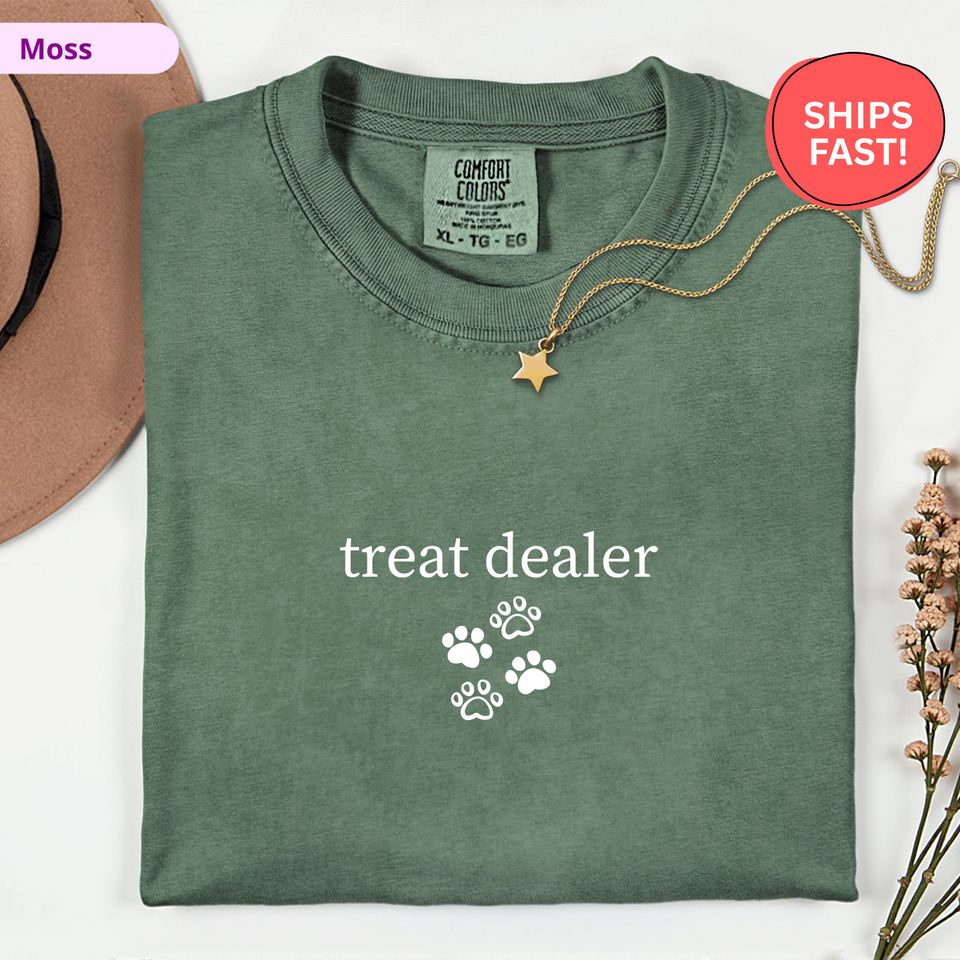 Comfort Colors Treat  Shirt, Dog Mom Shirt, Funny Dog Lover Tee, Pet Parent Gift, Dog Owner Shirt, Puppy Love Tee, Treat  gift