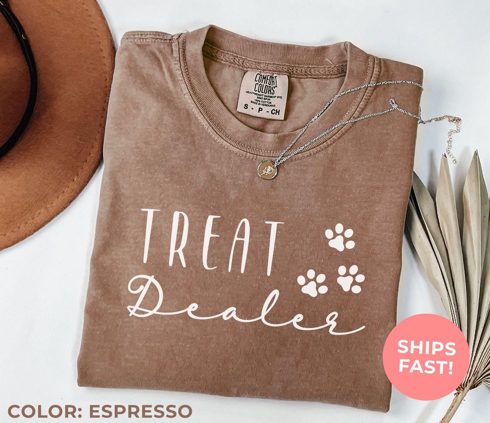 Comfort Colors Treat  Shirt: Funny Dog Mom Tee