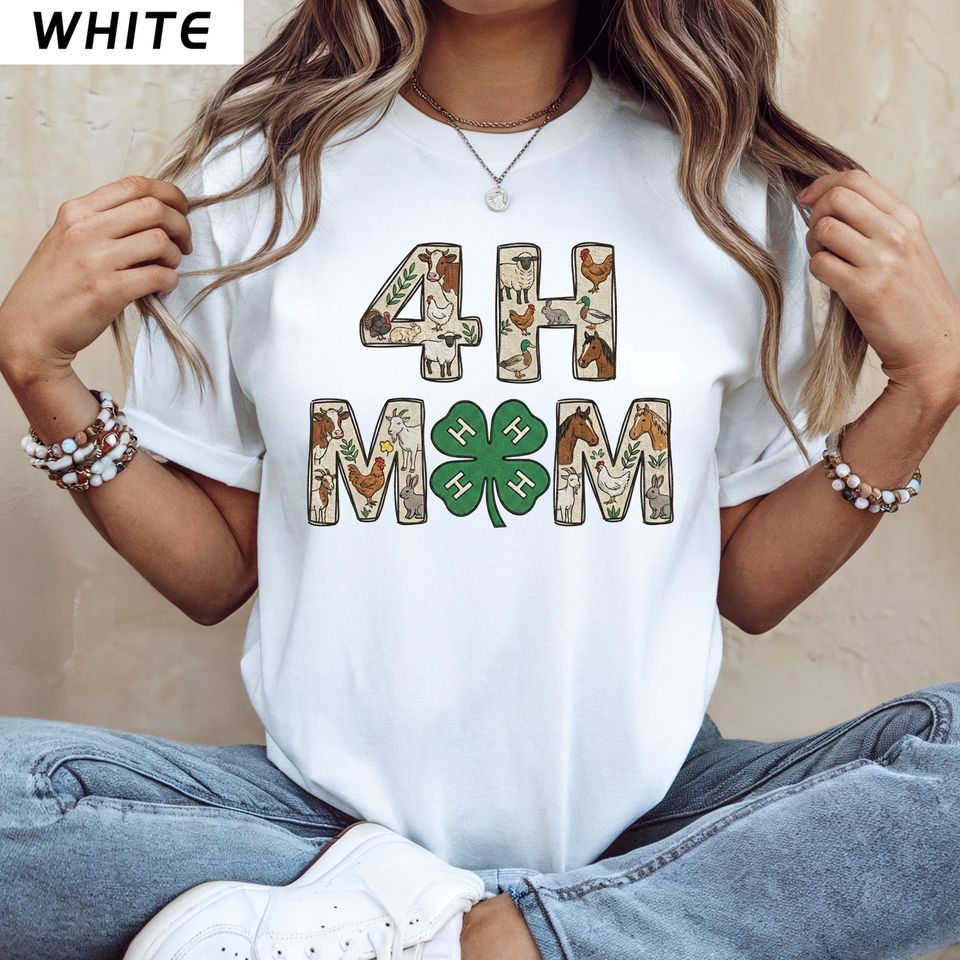 4H Mom T-Shirt, 4-H Animals Tee