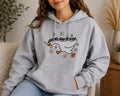 Organic Embroidered Goose Hoodie Unisex