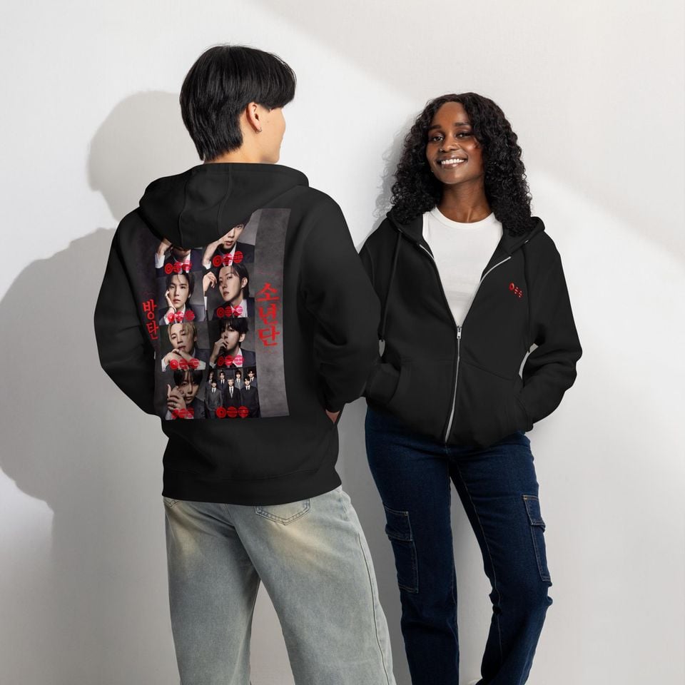 Kpop Tour Style Hoodie, Fan Inspired , Vintage Aesthetic Graphic Hoodie (Korean Version) Premium full zip hoodie