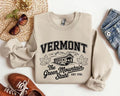 Vermont Hoodie Vintage Green Mountain State Shirt Retro Vermont Graphic Tee New England Travel Souvenir Sweatshirt Hoodie