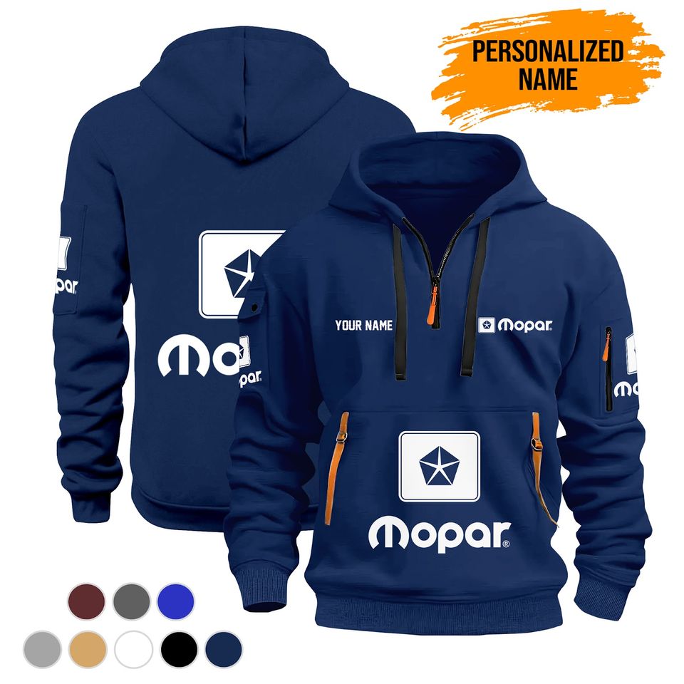 Personalized Name Love MOPAR Service Quarter Zip Hoodie