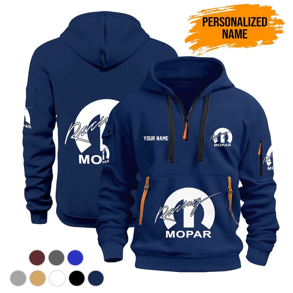 Personalized Name Love MOPAR Racing Quarter Zip Hoodie AS665
