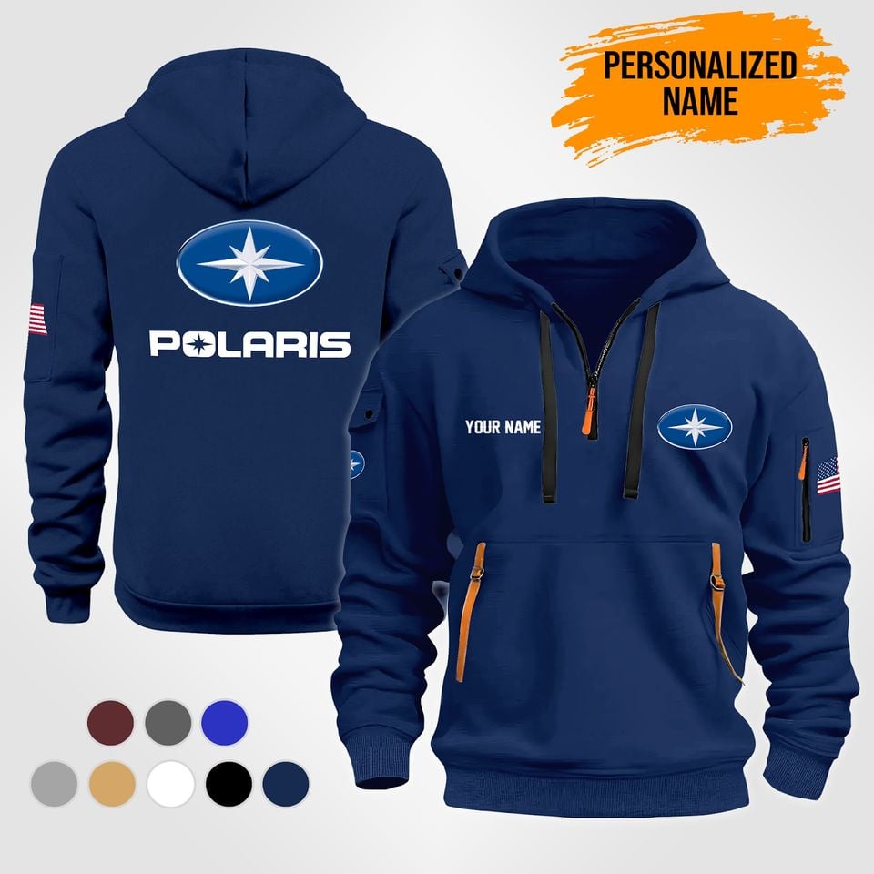 Personalized Name Love Polaris Quarter Zip Hoodie