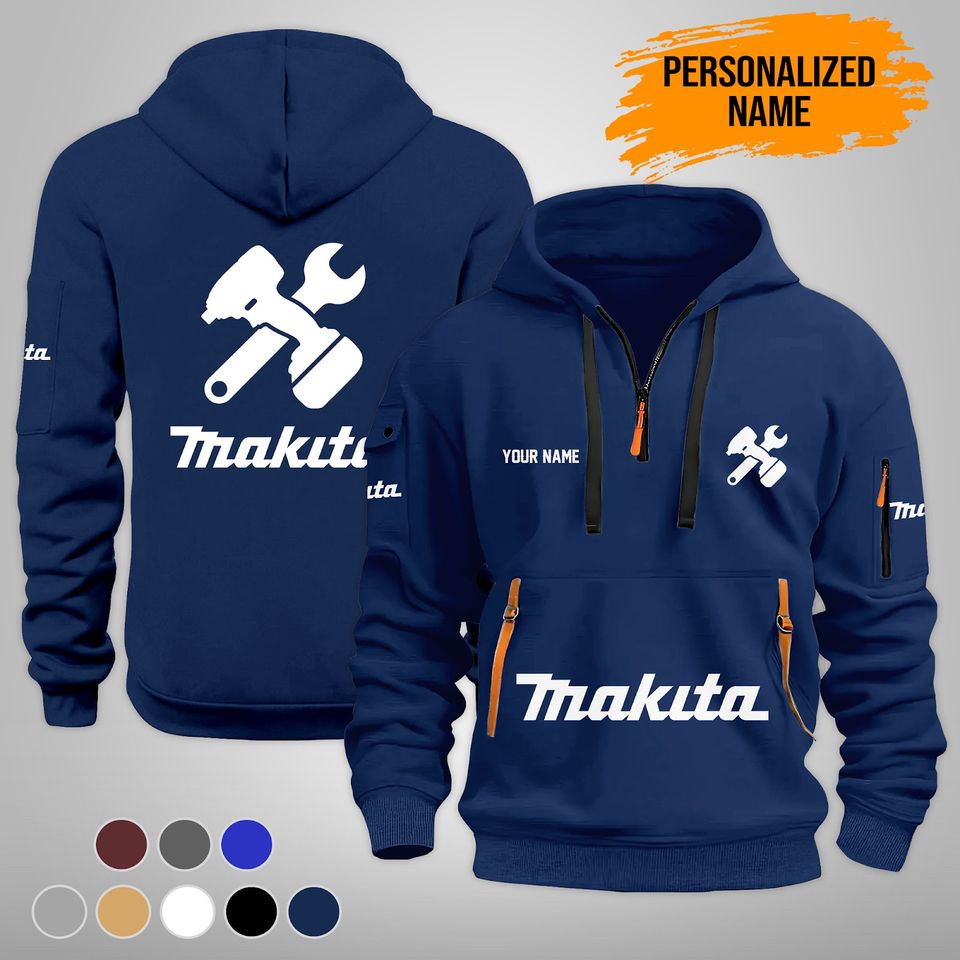 Personalized Name Love Makita Quarter Zip Hoodie