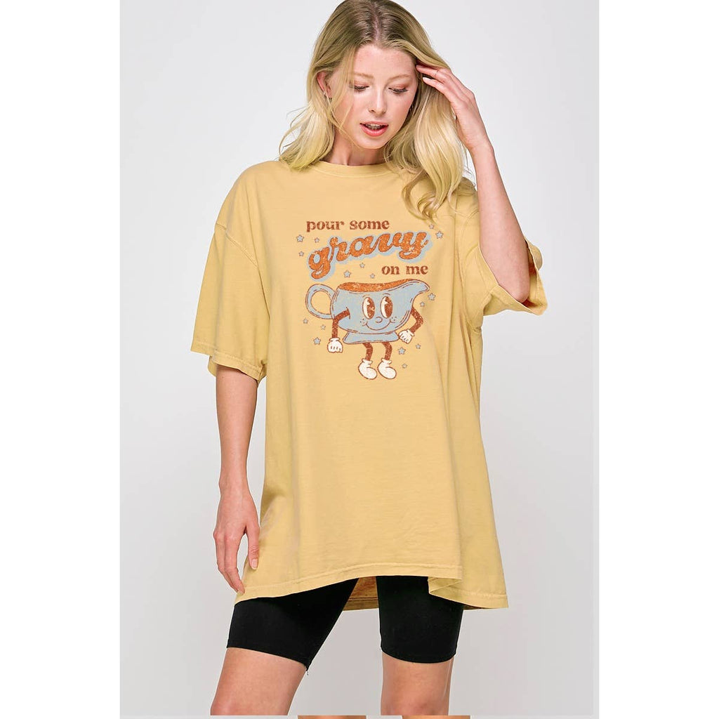 Pour  Some Gravy On Me  Vintage Graphic Tee