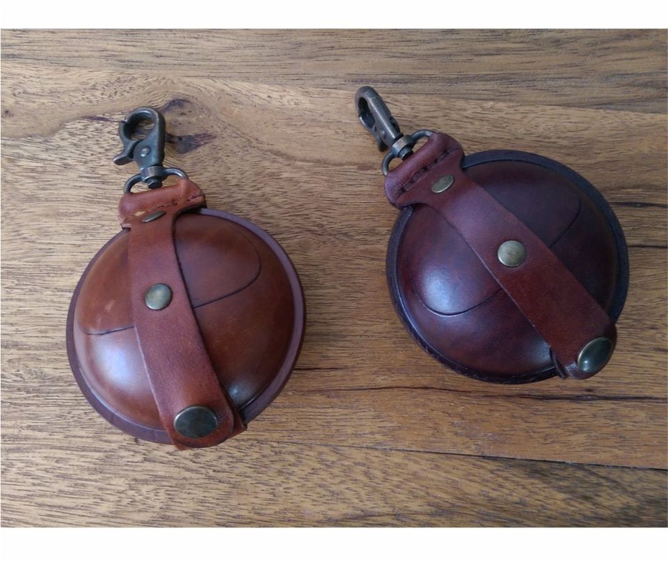 Ball shape leather wallet SALE leather change pouch women leather clutch wallet- earphone case- money pouch women mini purse- change purse