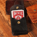 Personalized Leather Playing Card Case, Engraved Card Deck Case, Fun Gift for Card Players