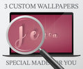 Custom Name Mac Wallpaper | Aesthetic Desktop Background (Digital Download)