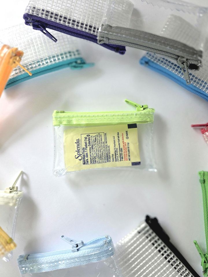 Tiny 3 x 2 Clear EDC Pouch / Mini Coin Purse / Small Zipper Pouch for Purse, Bag, or Car / Pocket Size Organizer / Micro Storage