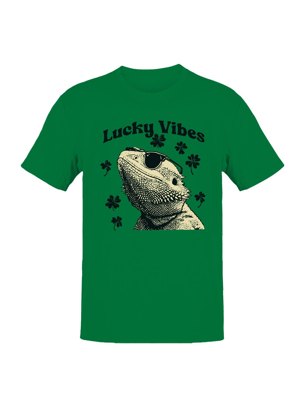 St. Patrick's Day Cool Lizard Lucky Vibes Men's Tee
