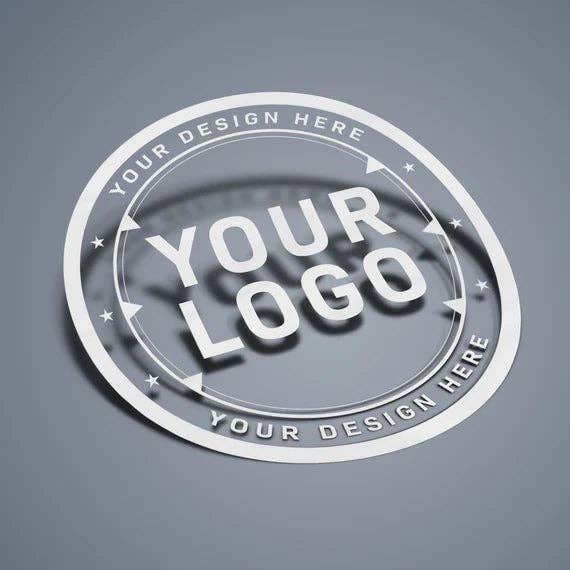 Vinyl Sticker - 3" Round, Custom, Transparent