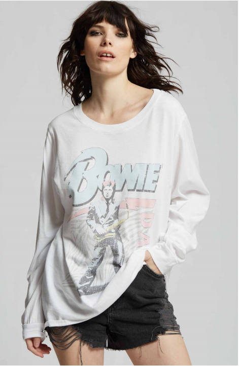 301688 - 530 David Bowie Zebra Ls Tee