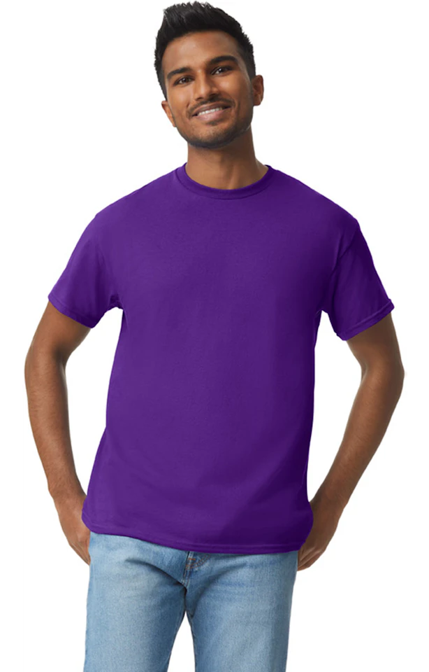 Custom Designed - T-Shirts (Purple) Adult, Gildan, Cotton