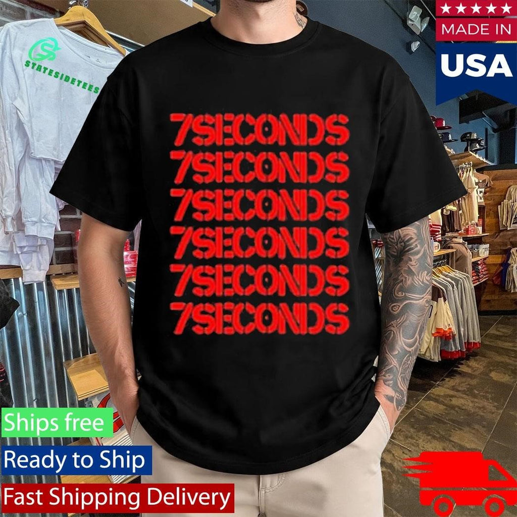 7 Seconds Stacked Logo Unisex , , , Long Sleeve Tee