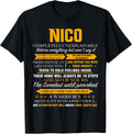 Nico shirt name team gift