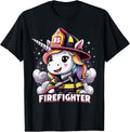 Firefighter Unicorn Kids Girls Women Firefighting
