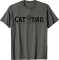 Worlds Best cat dad Ever Vintage cat dad Father Day Men T-Shirt
