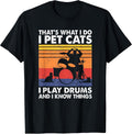 Funny Drummer & Cat Lover Apparel