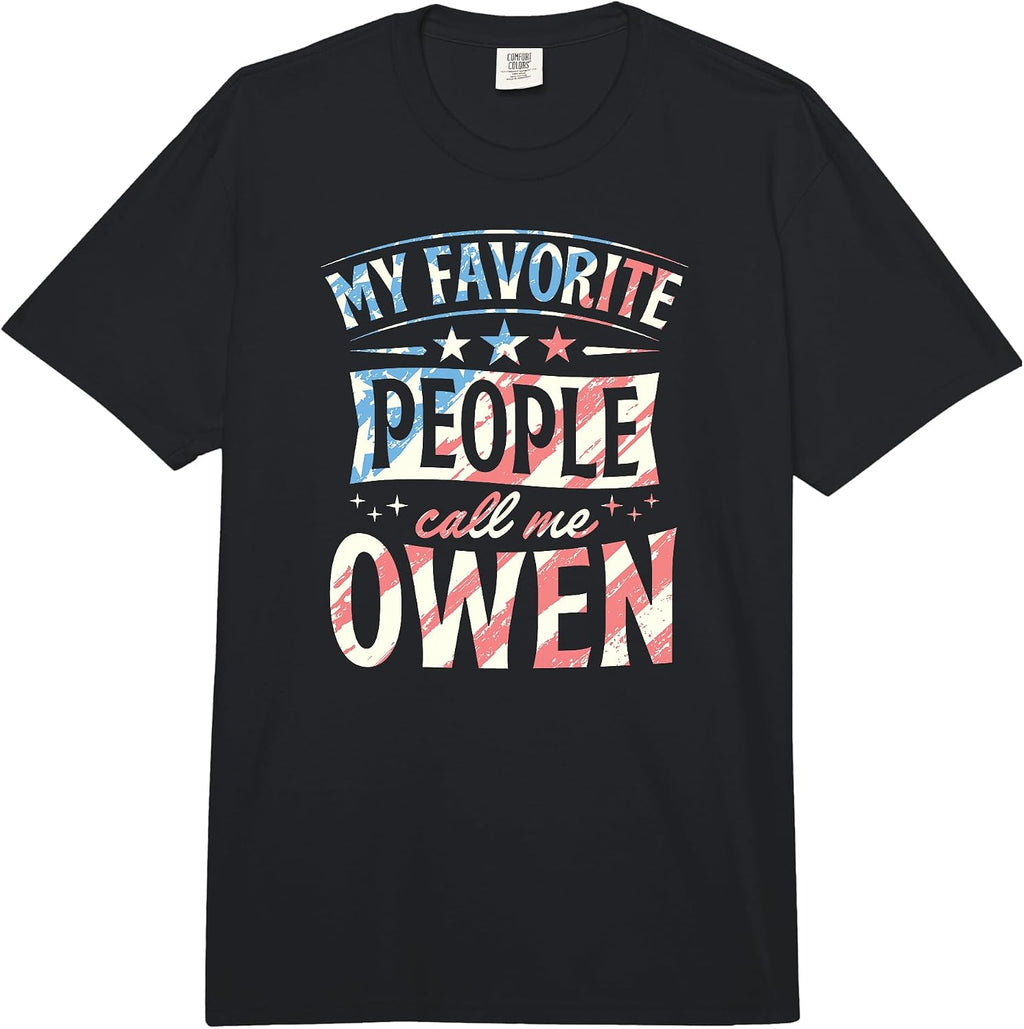 Patriotic American Personalized Boys Name Merch