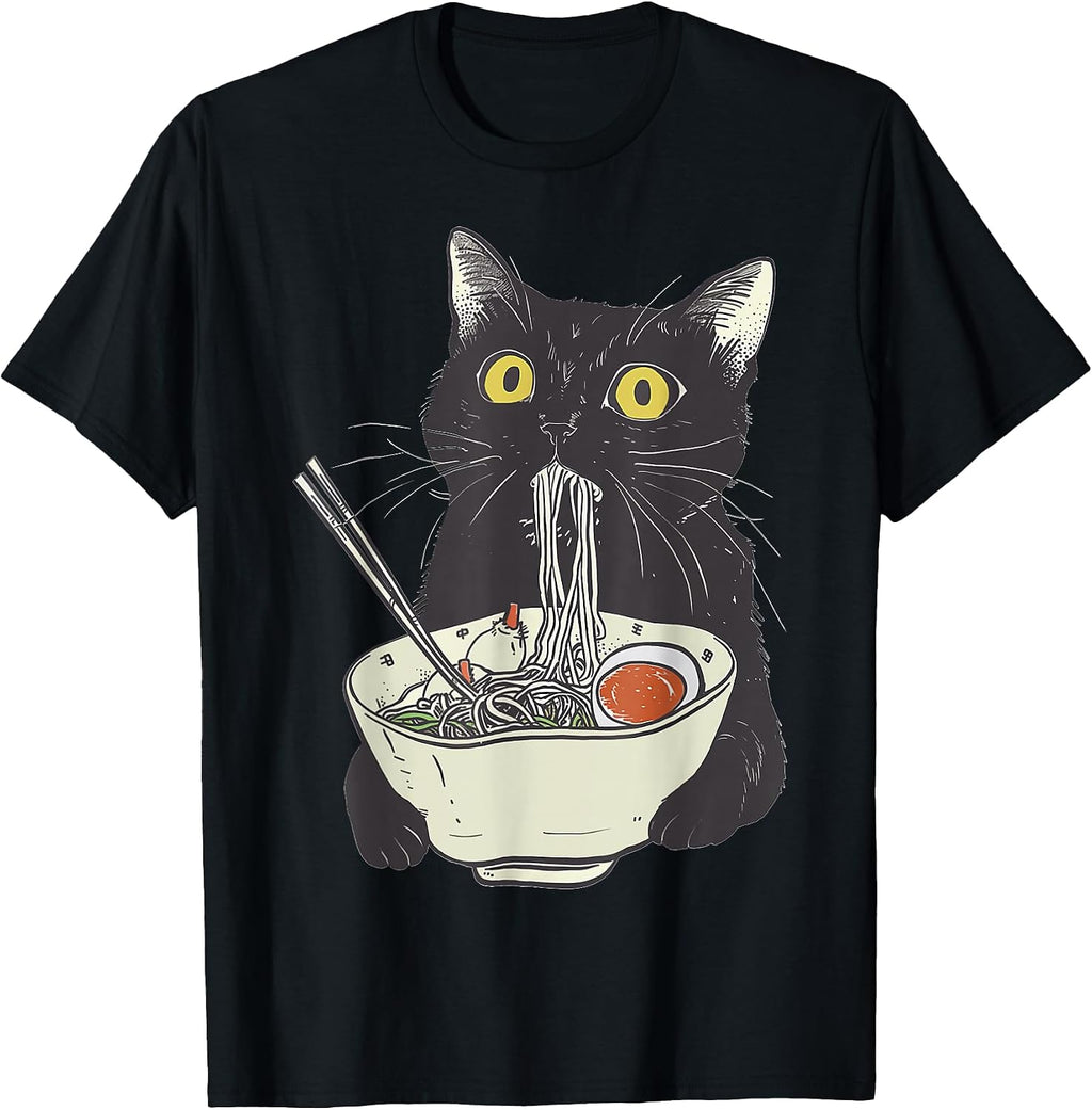 Japanese Noodles, Japanese cat, Japan Cat -shir t