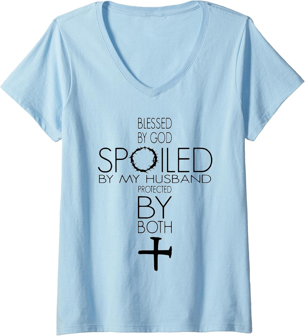 Blessed By God Spoiled By My Husband By Merch