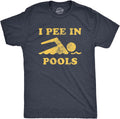 Mens I Pee in Pools T Shirt Funny Sarcastic Summer Swimmer Novelty Tee
