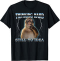 FUNNY Thinking Monkey MEME CUTE Men Women Kids