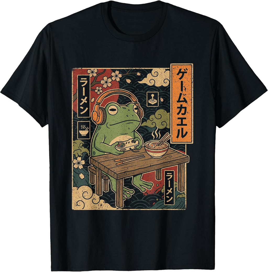Retro Anime Gaming Graphic Tees For Men Women