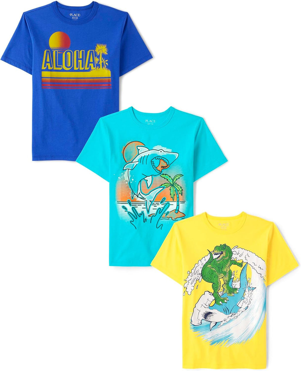 Boys Vehicle Short Sleeve Graphic T-Shirts,multipacks