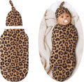 Leopard Swaddle Blankets Soft Receiving Blanket Baby Swaddle Wrap for Baby Girls Boys