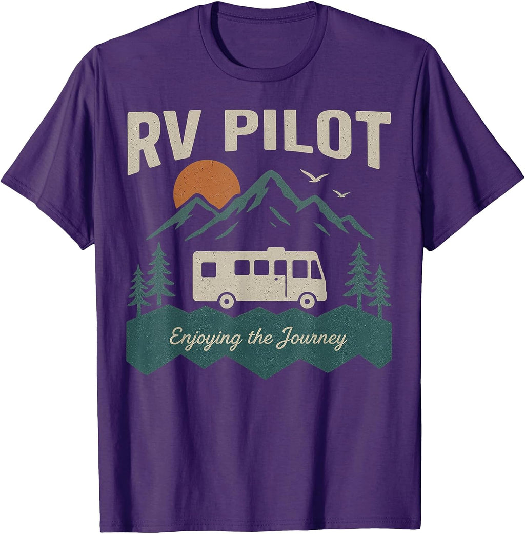 Retro Motorhome Camping Crew Travel RV Pilot Gifts