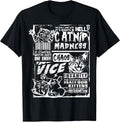 Catnip Madness Funny Cat Gifts for Cat Lover Cat Dad Cat Mom T-Shirt