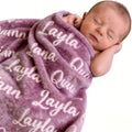 Ships Next Day - Personalized Baby Blanket with Name, Custom Swaddle Blanket for Boys Girls, Ultra-Soft Fleece Blanket, Ideal Customized Baby Gifts for Newborns and Baby Showers